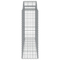 Produktbild för Gabioner bågformade 25 st 200x50x120/140 cm galvaniserat järn