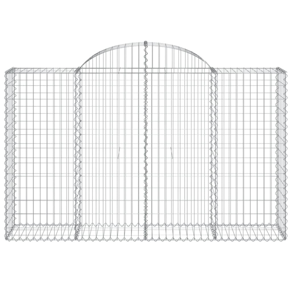 Produktbild för Gabioner bågformade 30 st 200x50x120/140 cm galvaniserat järn
