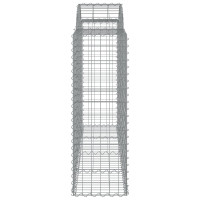 Produktbild för Gabioner bågformade 30 st 200x50x120/140 cm galvaniserat järn