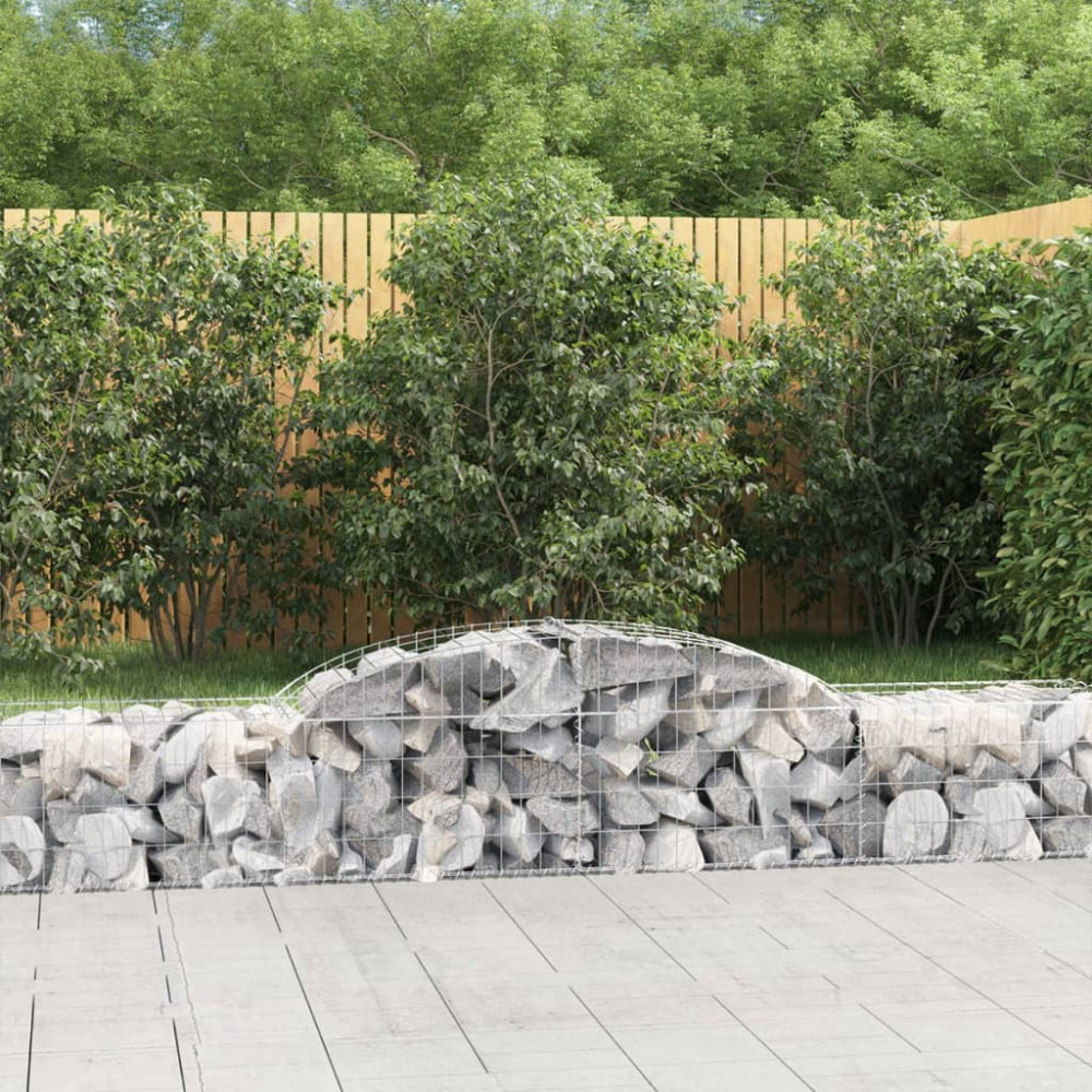 Produktbild för Gabioner bågformade 25 st 300x50x40/60 cm galvaniserat järn