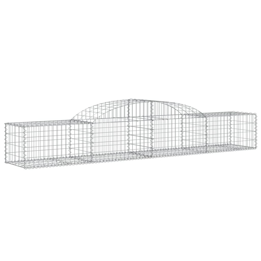 Produktbild för Gabioner bågformade 25 st 300x50x40/60 cm galvaniserat järn