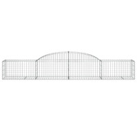Produktbild för Gabioner bågformade 25 st 300x50x40/60 cm galvaniserat järn