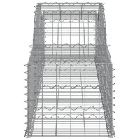 Produktbild för Gabioner bågformade 8 st 300x50x40/60 cm galvaniserat järn