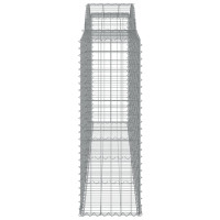 Produktbild för Gabioner bågformade 17 st 300x50x140/160 cm galvaniserat järn