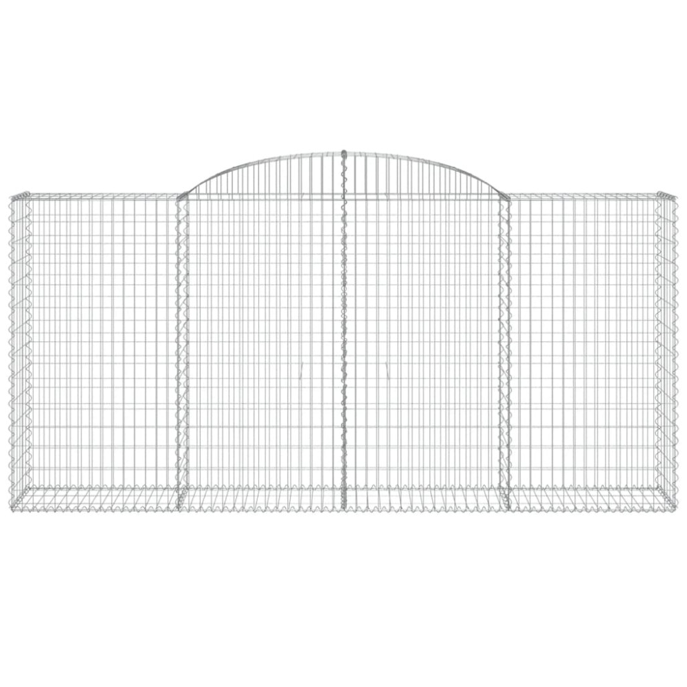 Produktbild för Gabioner bågformade 15 st 300x50x140/160 cm galvaniserat järn