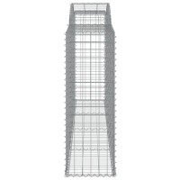 Produktbild för Gabioner bågformade 15 st 300x50x140/160 cm galvaniserat järn