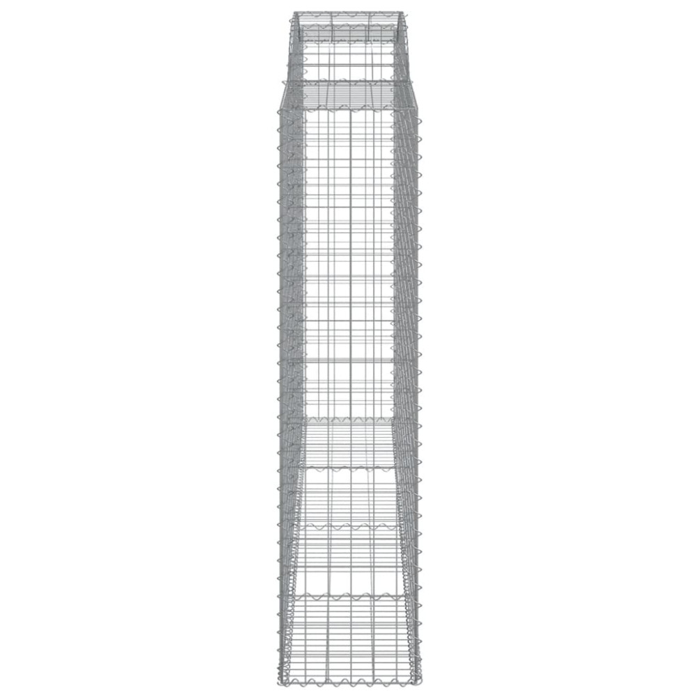 Produktbild för Gabioner bågformade 5 st 300x50x200/220 cm galvaniserat järn