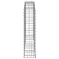 Produktbild för Gabioner bågformade 5 st 300x50x200/220 cm galvaniserat järn