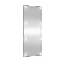 Produktbild för Väggspegel med LED-belysning 40x100 cm glas rektangulär