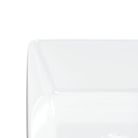 Miniatyr av produktbild för Handfat vit 48x37x13 cm keramik rektangulärt