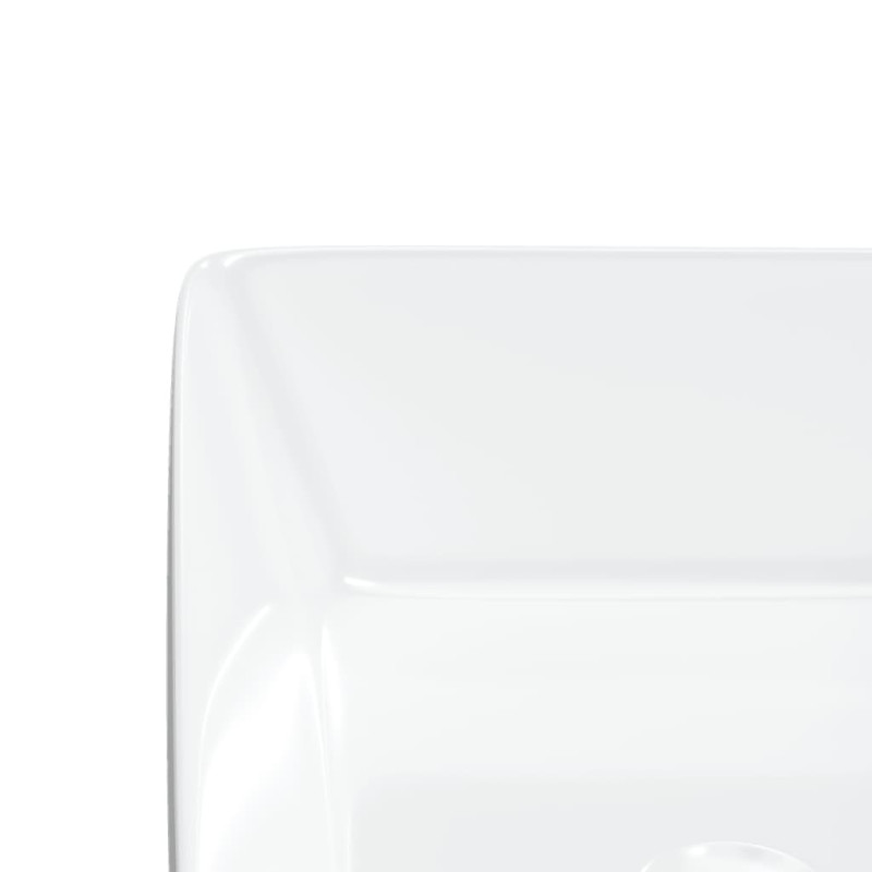 Produktbild för Handfat vit 48x37x13 cm keramik rektangulärt
