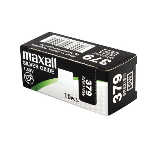 Maxell Maxell 18293000 hushållsbatteri Engångsbatteri SR521SW Silver-oxid (S)