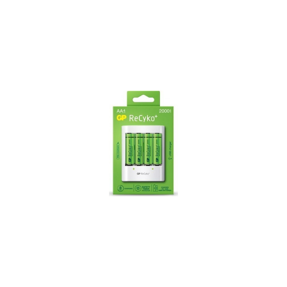 Produktbild för GP-batterier ReCyko+ 4 x AA uppladdningsbara batterier 2000...