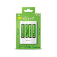 Produktbild för GP-batterier ReCyko+ 4 x AA uppladdningsbara batterier 2000...