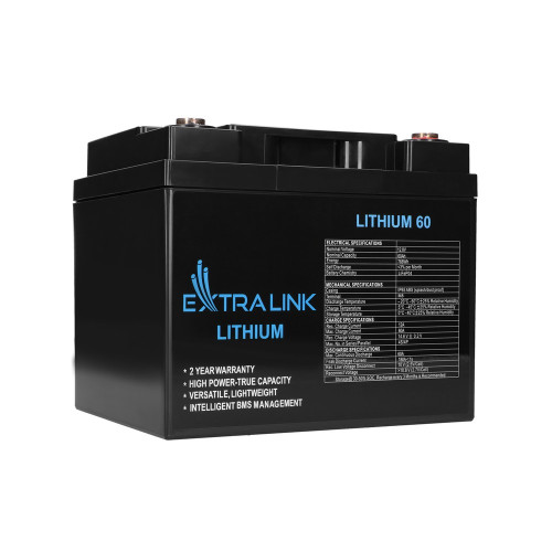EXTRALINK Extralink EX.30448 laddningsbara batterier Litiumjärnfosfat (LiFePo4) 60000 mAh 12,8 V