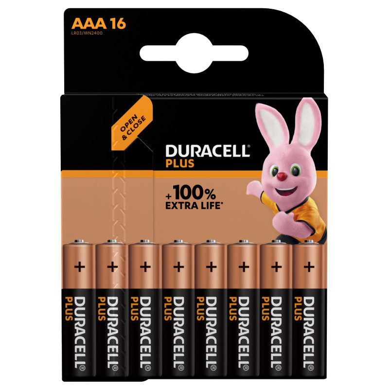 Produktbild för Duracell Plus 100 Engångsbatteri AAA Alkalisk