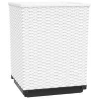 Produktbild för Odlingslådor 4 st vit 30x30x37 cm polypropylen