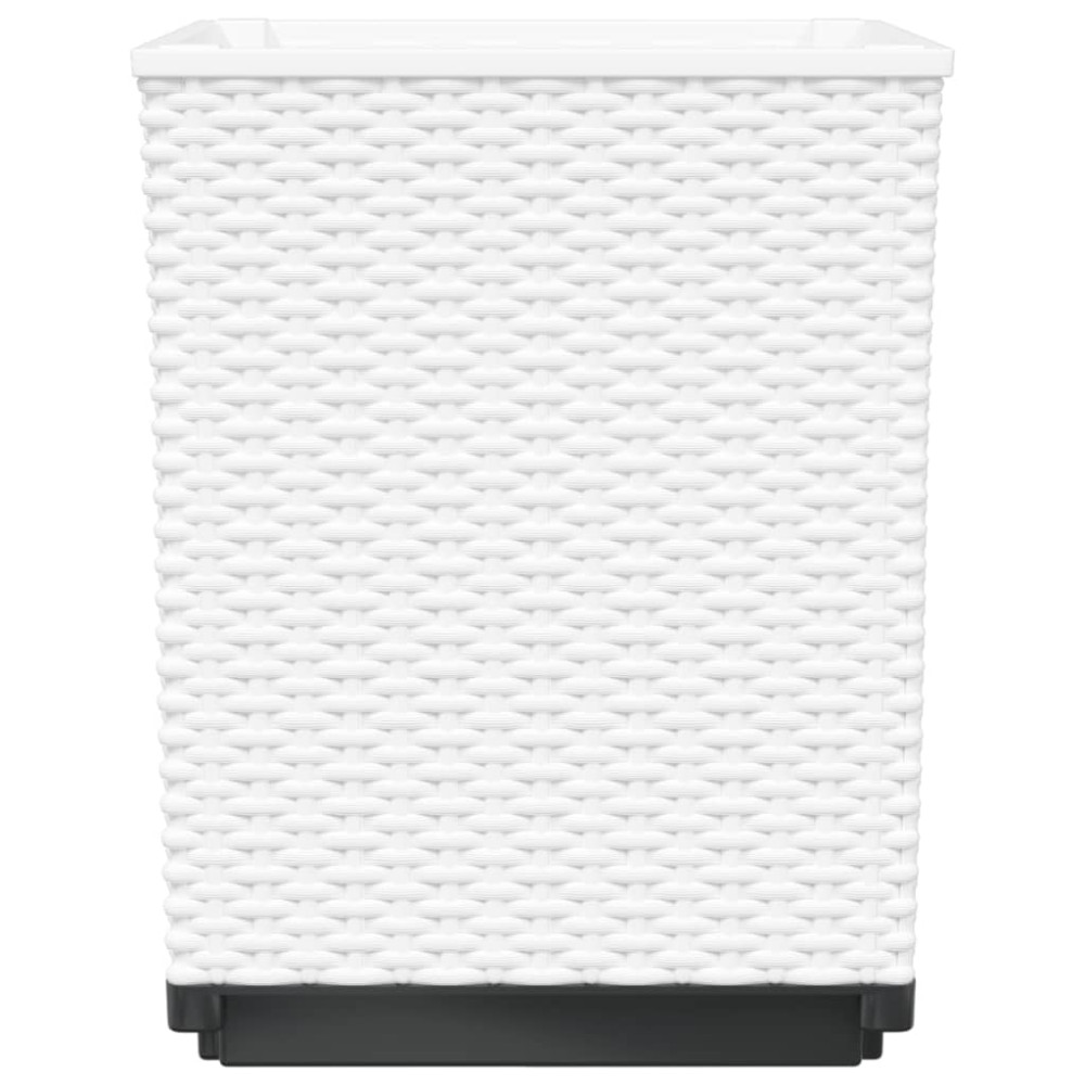 Produktbild för Odlingslådor 4 st vit 30x30x37 cm polypropylen