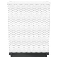 Produktbild för Odlingslådor 4 st vit 30x30x37 cm polypropylen
