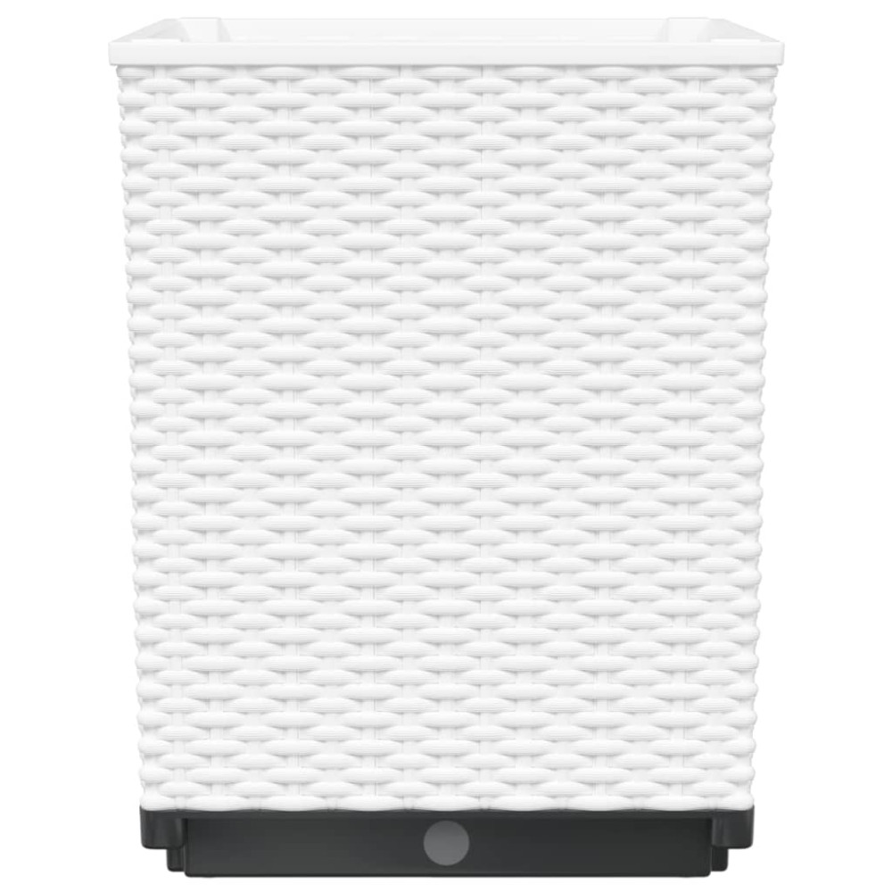 Produktbild för Odlingslådor 4 st vit 30x30x37 cm polypropylen