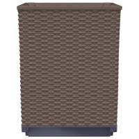 Produktbild för Odlingslådor 4 st brun 30x30x37 cm polypropylen