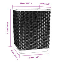 Produktbild för Odlingslådor 4 st brun 30x30x37 cm polypropylen