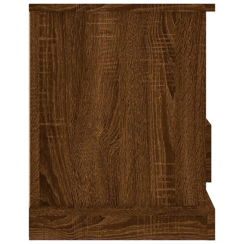 Produktbild för Tv-bänk brun ek 93x35,5x45 cm konstruerat trä