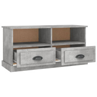 Miniatyr av produktbild för Tv-bänk betonggrå 93x35,5x45 cm konstruerat trä