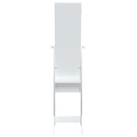 Miniatyr av produktbild för Fristående spegel med LED vit 34x37x146 cm