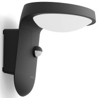 Miniatyr av produktbild för Tyla Vägglampa Solcell IR-sensor Ultra Efficient LED 255lm IP44 Antracit