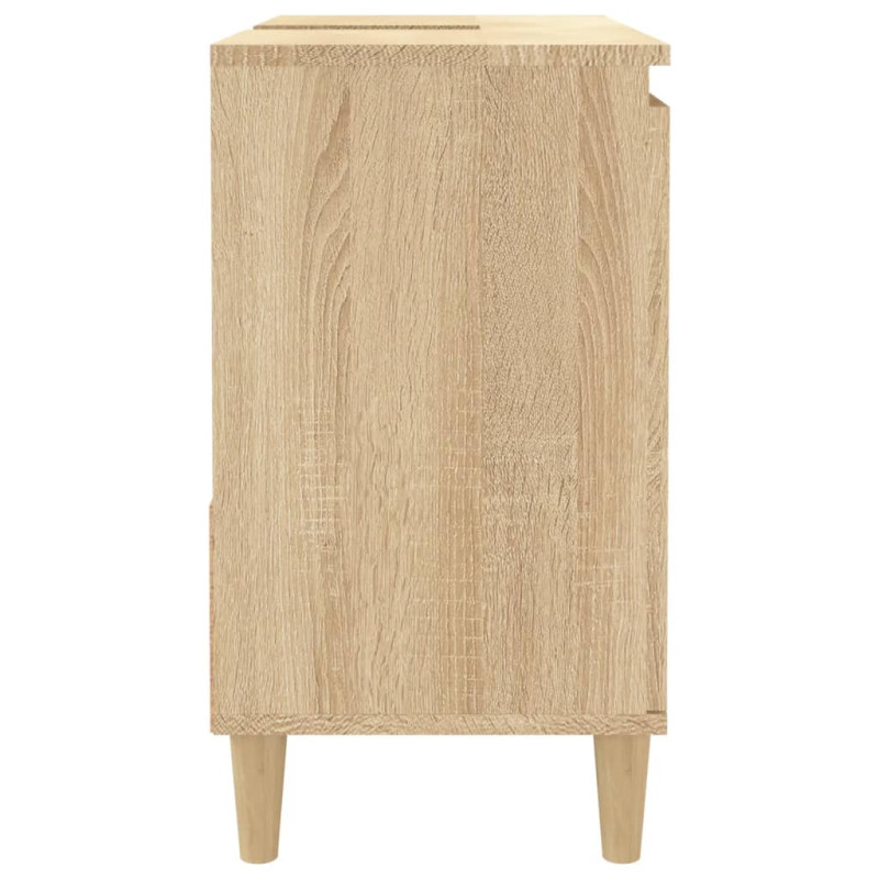Produktbild för Badrumsskåp sonoma-ek 65x33x60 cm konstruerat trä
