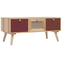 Produktbild för Soffbord med lådor 80x40x35,5 cm konstruerat trä