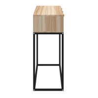 Produktbild för Konsolbord 105x30x75 cm konstruerat trä och järn