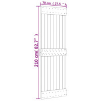 Produktbild för Dörr NARVIK 70x210 cm massiv furu