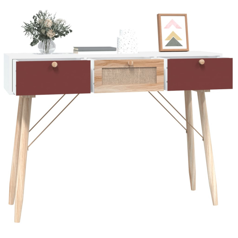 Produktbild för Konsolbord med lådor 105x30x75 cm konstruerat trä