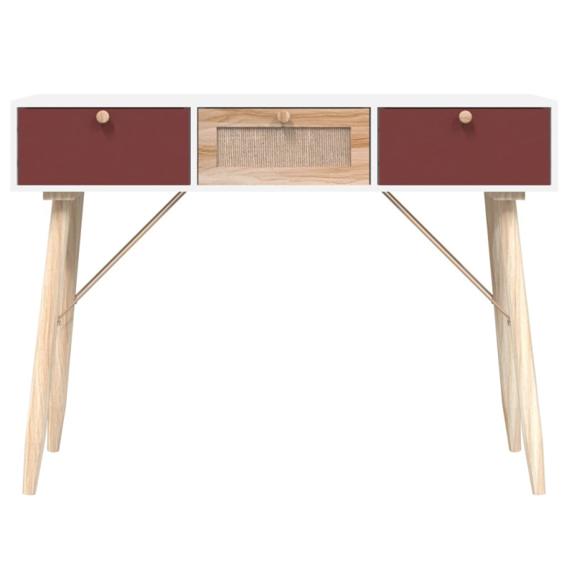 Produktbild för Konsolbord med lådor 105x30x75 cm konstruerat trä
