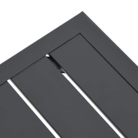 Miniatyr av produktbild för Solsängar 2 st med bord och dynor konstrotting grå