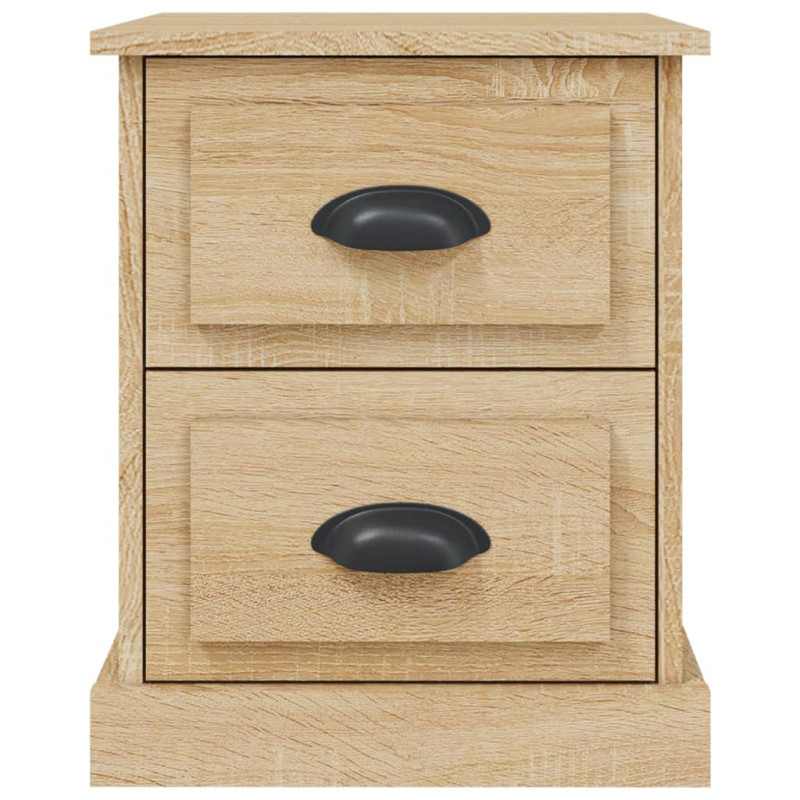 Produktbild för Sängbord sonoma-ek 39x39x47,5 cm konstruerat trä