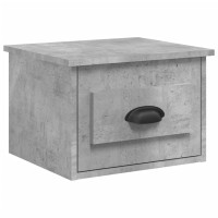 Produktbild för Väggmonterade sängbord betonggrå 41,5x36x28 cm