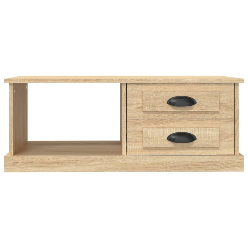 Produktbild för Soffbord sonoma-ek 90x50x35 cm konstruerat trä