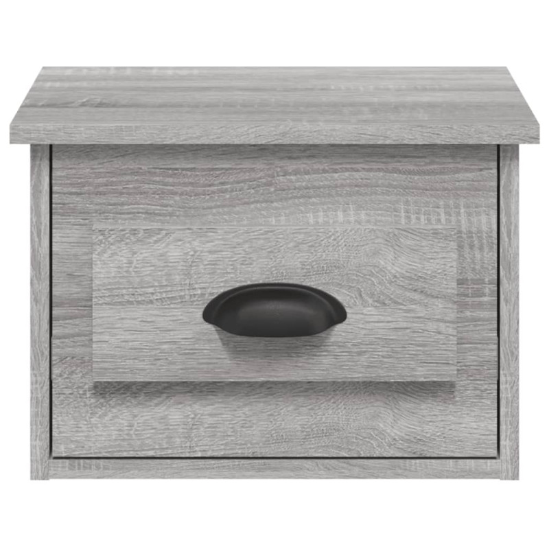 Produktbild för Väggmonterade sängbord grå sonoma 41,5x36x28 cm