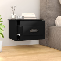 Miniatyr av produktbild för Väggmonterade sängbord 2 st svart 41,5x36x28 cm