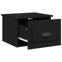 Miniatyr av produktbild för Väggmonterade sängbord 2 st svart 41,5x36x28 cm