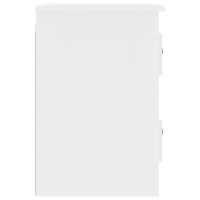 Miniatyr av produktbild för Väggmonterade sängbord 2 st vit högglans 41,5x36x53cm
