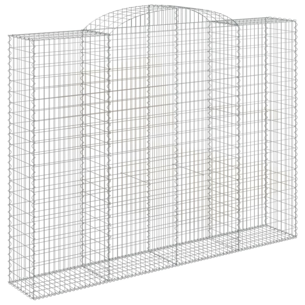 Produktbild för Gabioner bågformade 5 st 300x50x220/240 cm galvaniserat järn