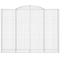 Produktbild för Gabioner bågformade 5 st 300x50x220/240 cm galvaniserat järn