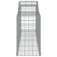 Produktbild för Gabioner bågformade 15 st 300x50x80/100 cm galvaniserat järn