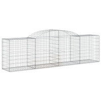 Produktbild för Gabioner bågformade 30 st 300x50x80/100 cm galvaniserat järn