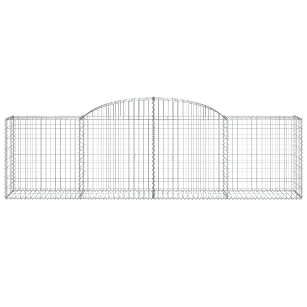Produktbild för Gabioner bågformade 30 st 300x50x80/100 cm galvaniserat järn