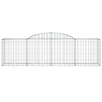 Produktbild för Gabioner bågformade 30 st 300x50x80/100 cm galvaniserat järn